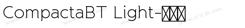 CompactaBT Light字体转换